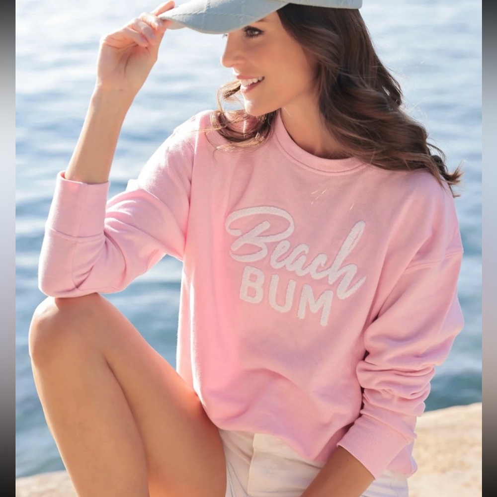 Shiraleah Pink 'Beach Bum' Sweatshirt